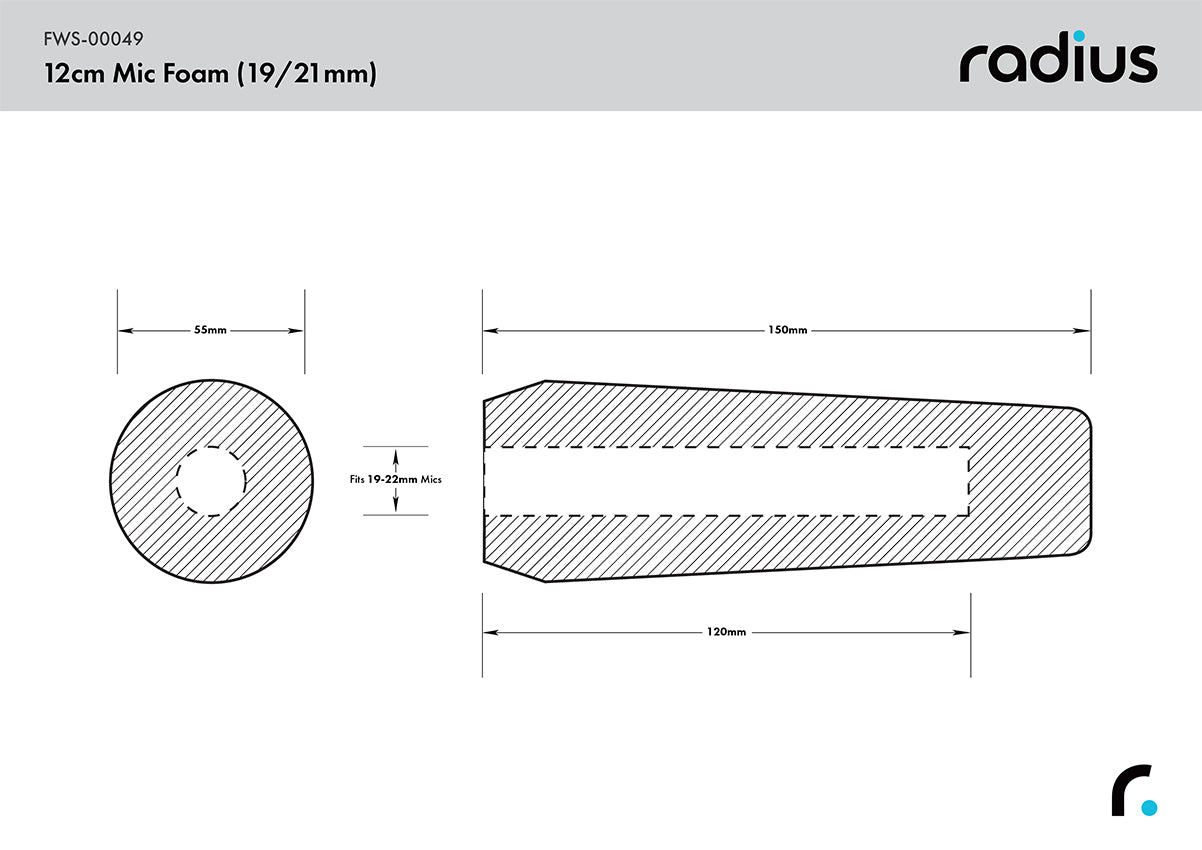 12cm Shotgun Mic Foam (19/22)