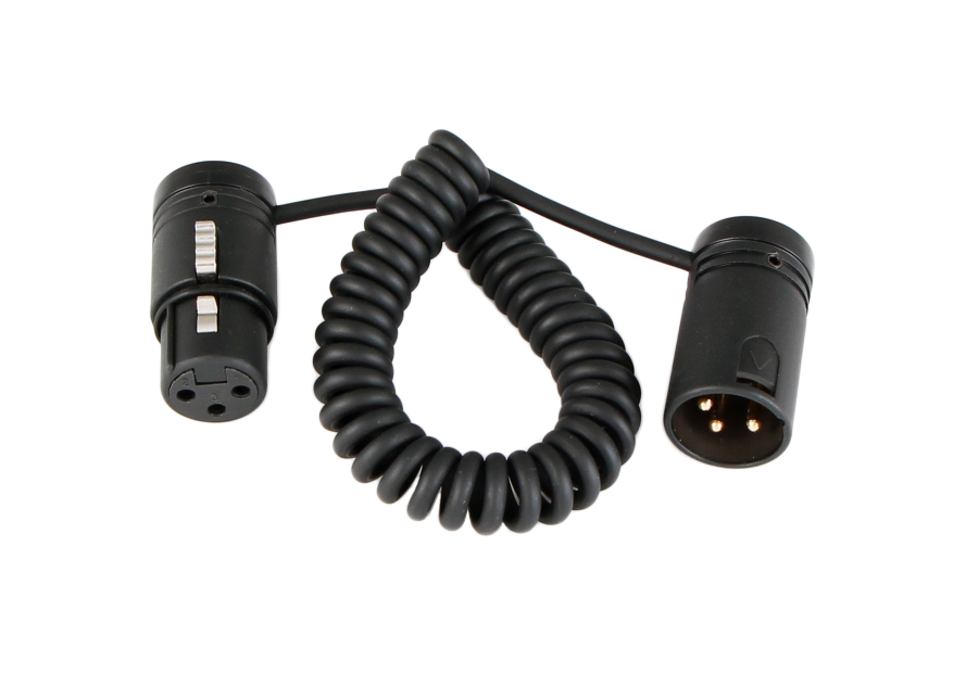 Cable Techniques 6” XLR-3 Low-Profile Coiled Jumper cable