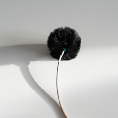 Lav windcover for Lavalier microphones. Designed by Radius Windshields