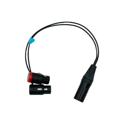 Mini-ALTO Stereo Y-Cable, 3-Pin to 5-Pin XLR Short Jumper Cable, 2.1mm X 260mm