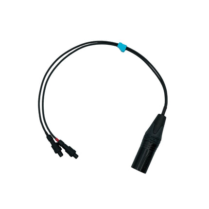 Mini-ALTO Stereo Y-Cable, Lemo to 5-Pin XLR Short Jumper Cable, 2.1mm X 275mm