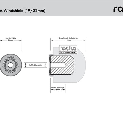 B STOCK - 5cm Nimbus Windshield (19/22)