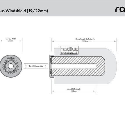 B STOCK - 15cm Nimbus Windshield (19/22)
