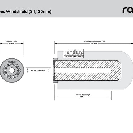 18cm Nimbus Windshield (24/25)